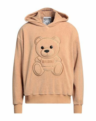 Moschino Man Sweatshirt Camel Cotton Cover