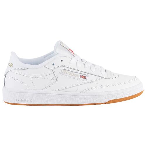 Reebok Club C 85 - Womens Shoes White/Light Grey/Gum Cover