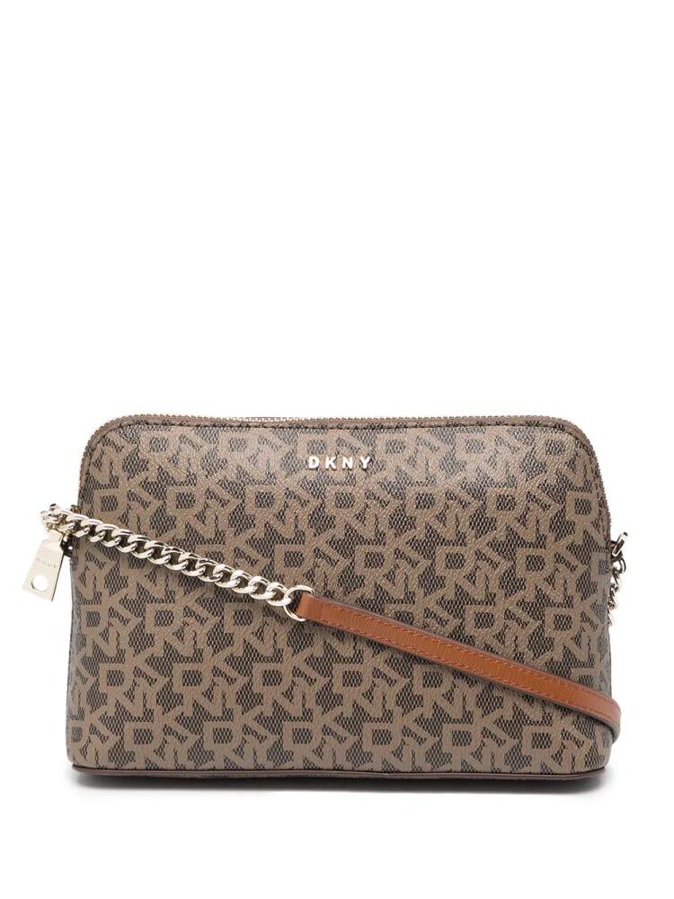 DKNY Bryan logo-print crossobody bag - Brown Cover