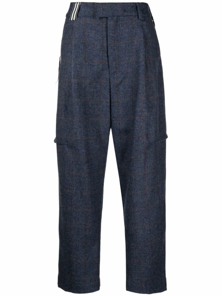 marina yee Jules wide-leg wool trousers - Blue Cover