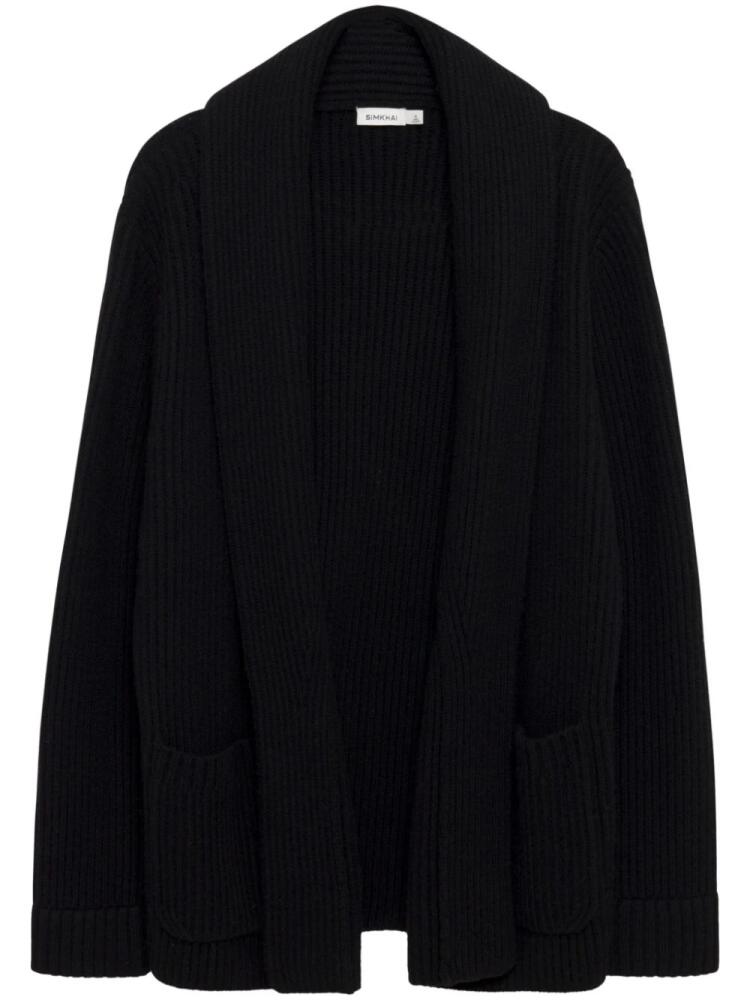 Simkhai Nicolai wool-cashmere blend cardigan - Black Cover