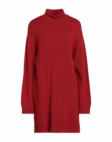 Na-kd Woman Mini dress Brick red Acrylic, Polyester Cover