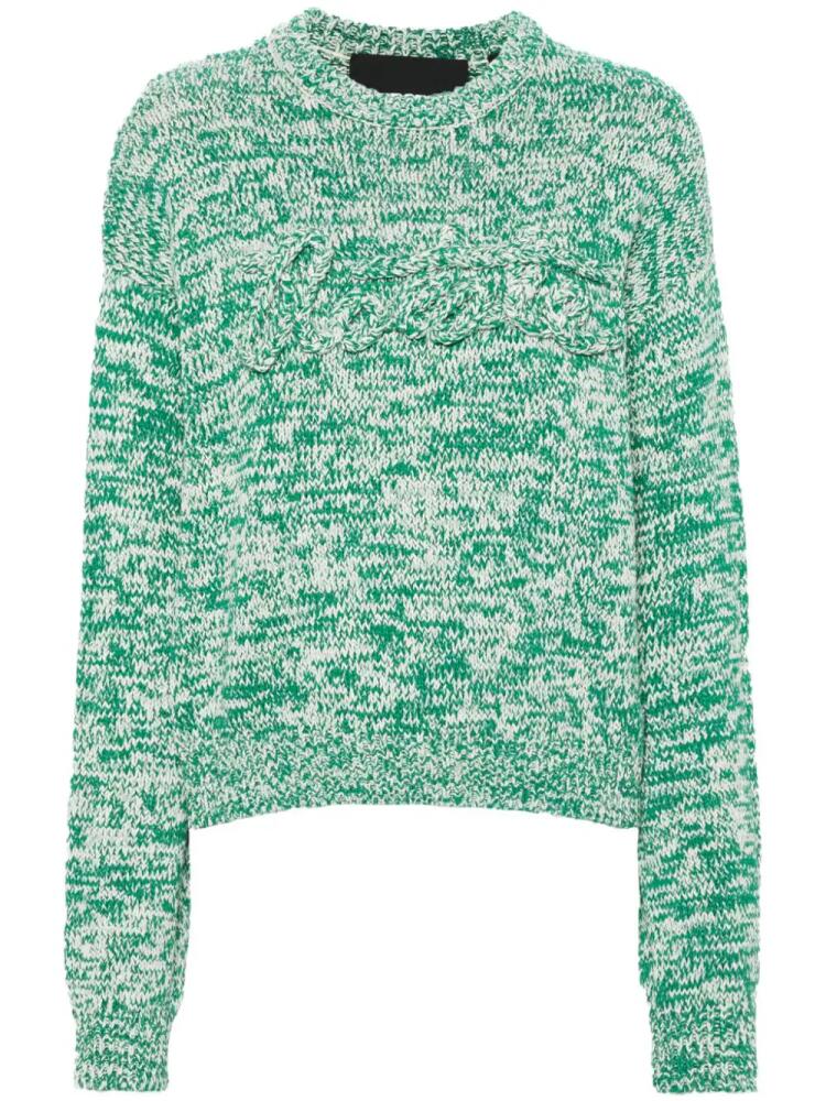 ROTATE BIRGER CHRISTENSEN 3D logo-detail jumper - Green Cover