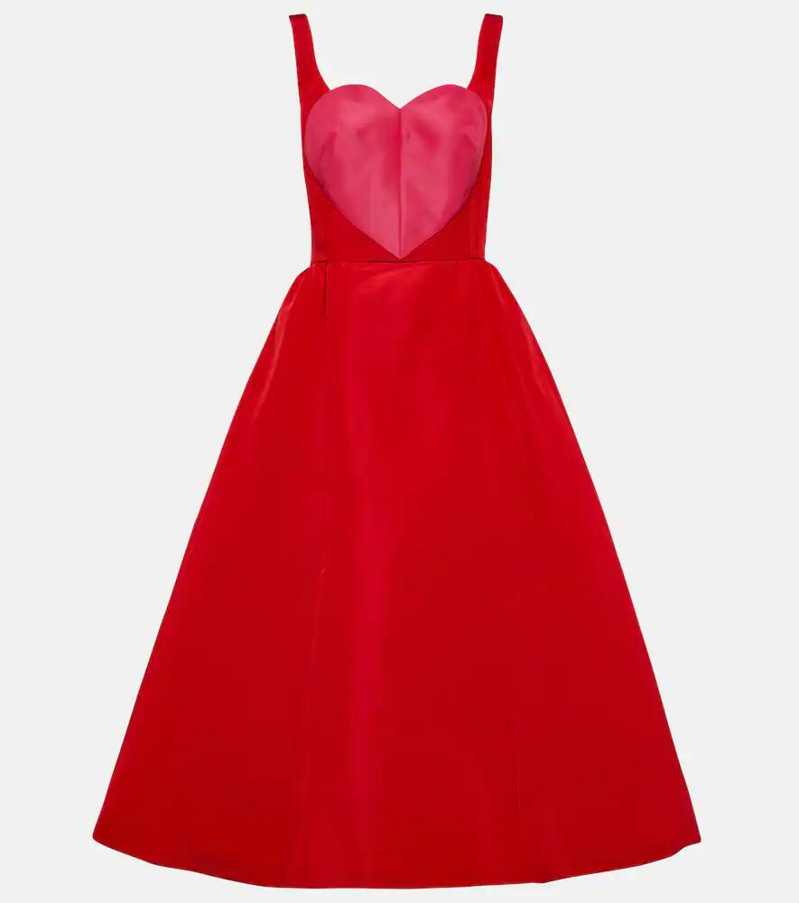 Carolina Herrera Heart silk midi dress Cover