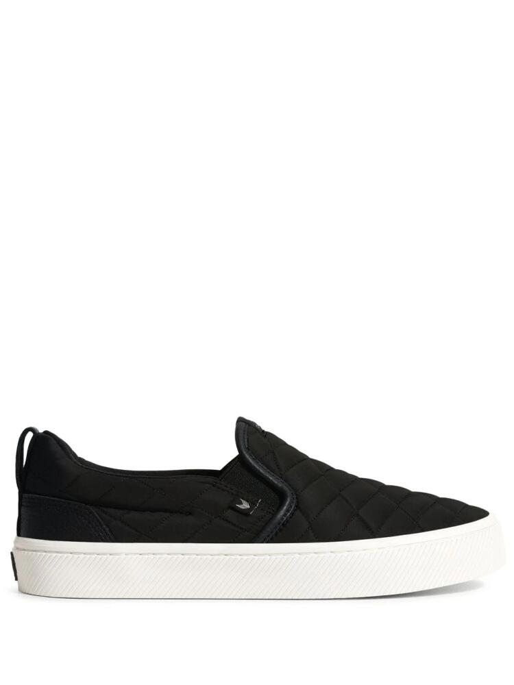 Cariuma leather slip-on sneakers - Black Cover