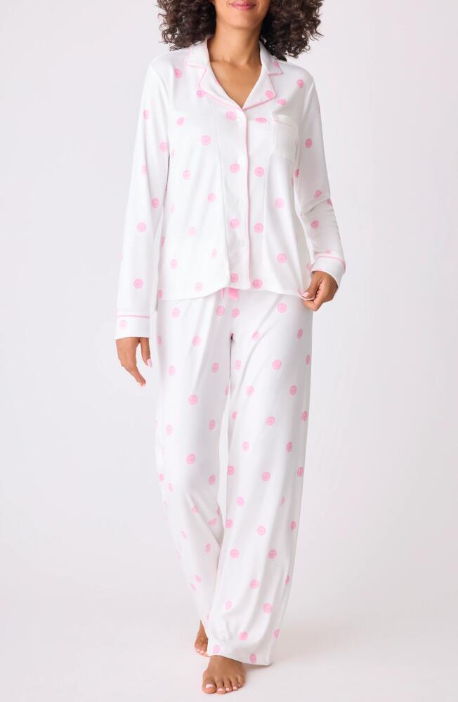 PJ Salvage Choose Happy Brushed Pointelle Pajamas in Ivory Cover