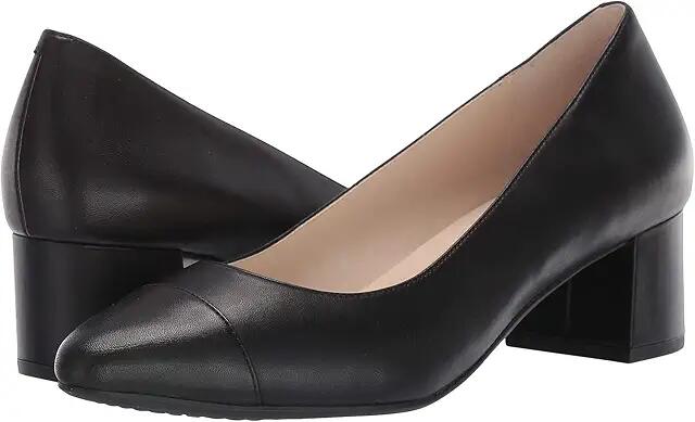 Cole Haan The Go-To Block Heel Pump 45MM (Black Leather WP) Women's Shoes Cover