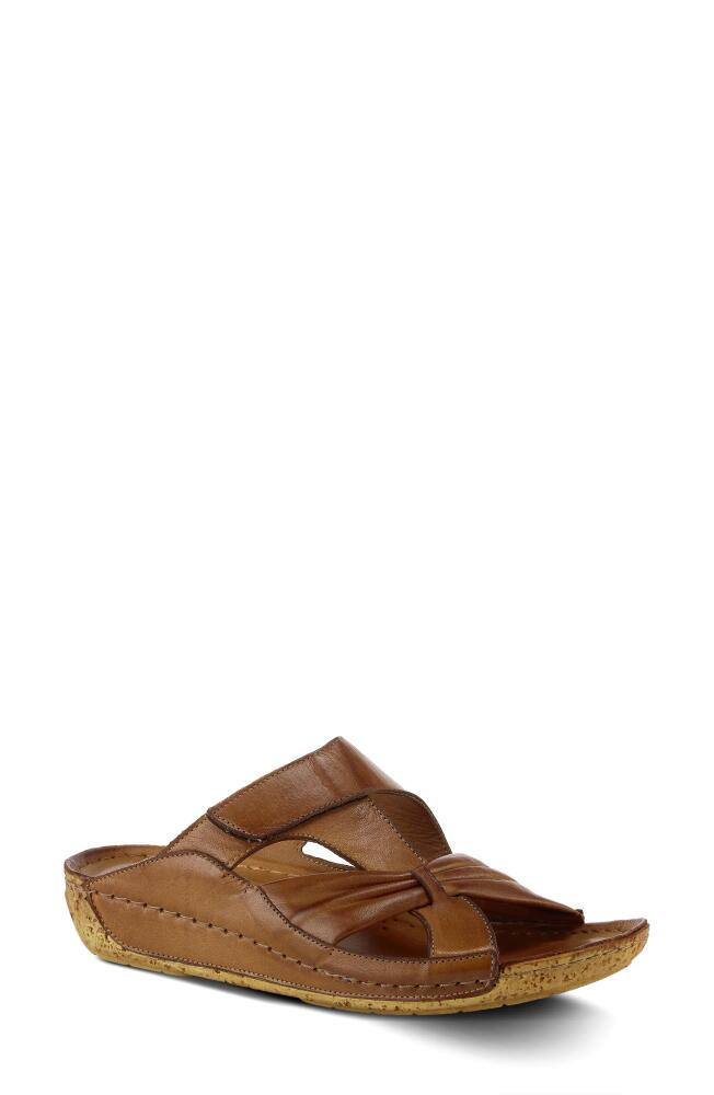 Spring Step Gretta Wedge Slide Sandal in Brown Cover