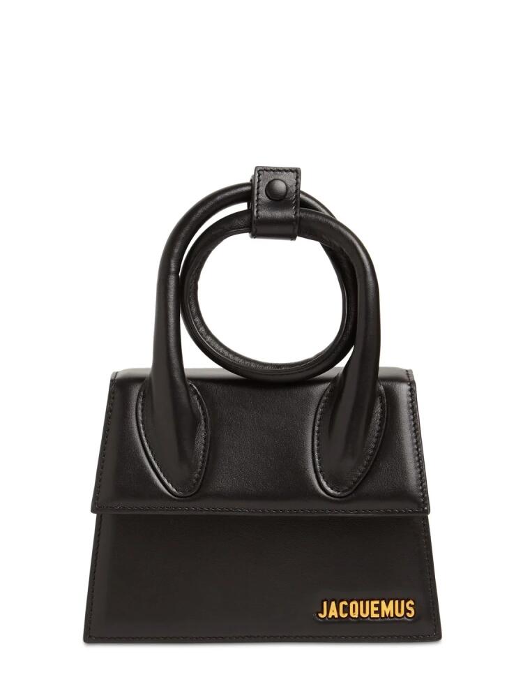 JACQUEMUS Le Chiquito Noeud Leather Top Handle Bag Cover