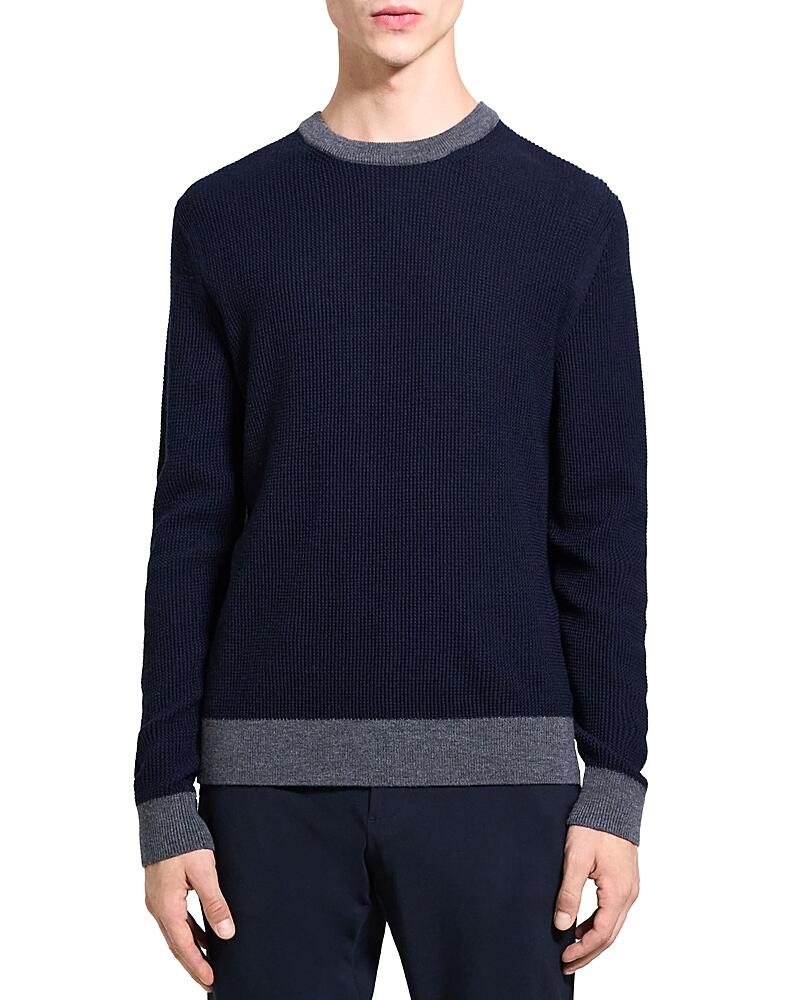 Theory Maden Contrast Trim Crewneck Sweater Cover