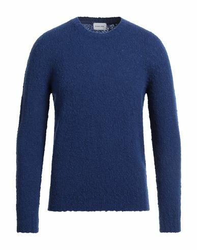 Scaglione Man Sweater Blue Merino Wool, Recycled cashmere, Polyamide Cover