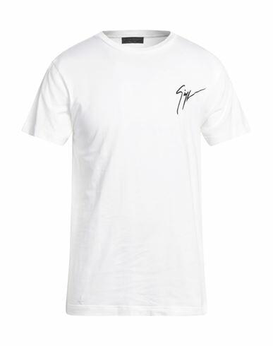 Giuseppe Zanotti Man T-shirt White Cotton Cover