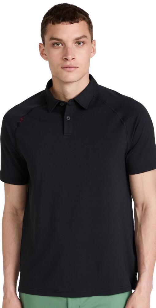 Rhone Delta Pique Polo Black Cover