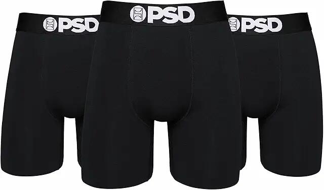 PSD Boxer Briefs 3-Pack (Black/Black/Black) Men's Underwear Cover