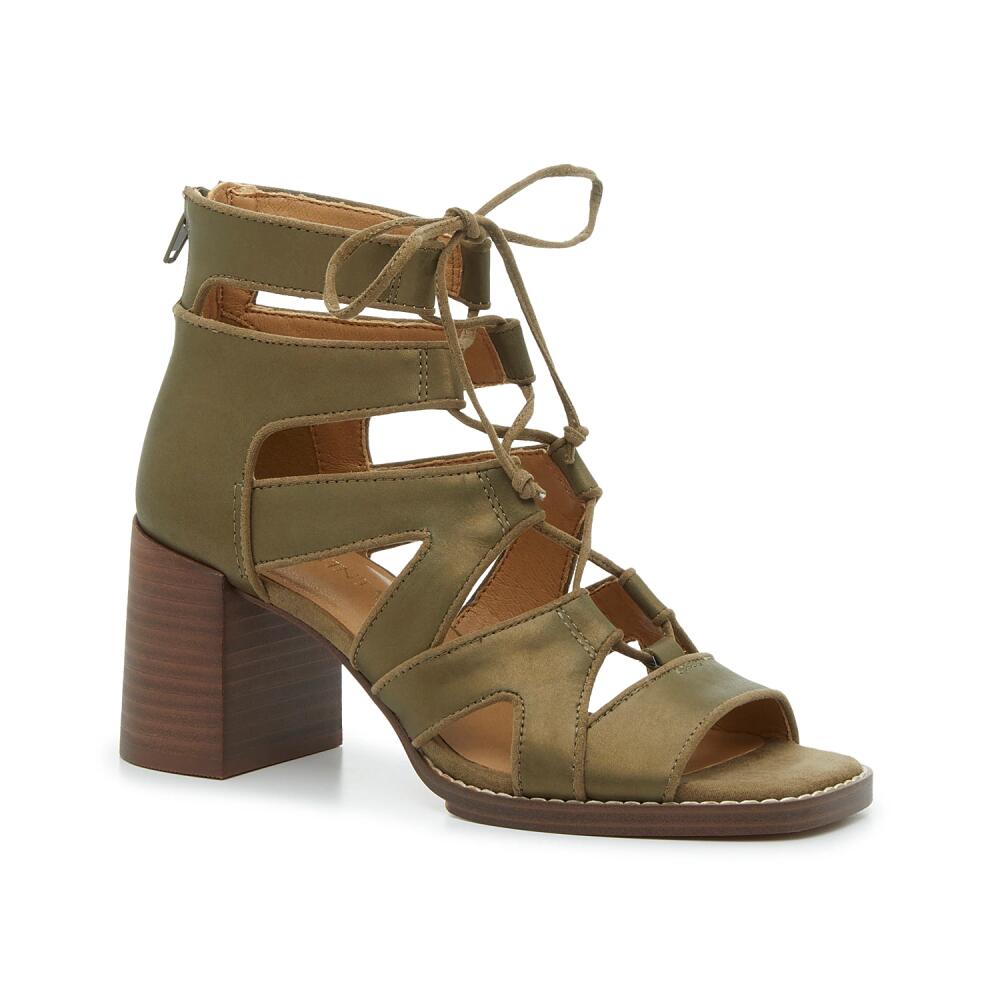 Crown Vintage Brodie Sandal | Women's | Gold Olive Metallic Leather Cover