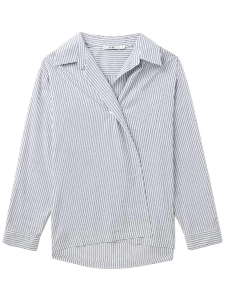 b+ab asymmetric cotton shirt - Grey Cover