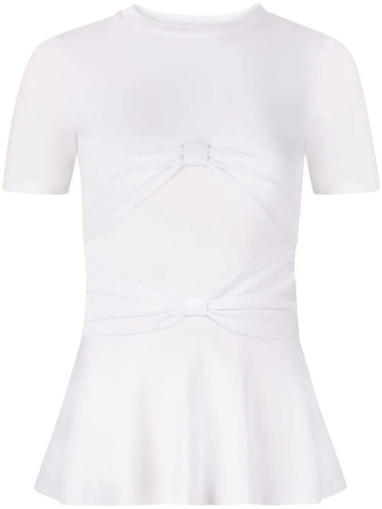 Nina Ricci bow detailed t-shirt - White Cover