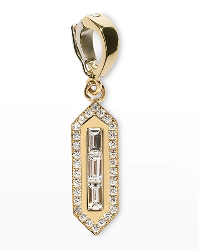 AZLEE Triple Baguette Diamond Charm Cover