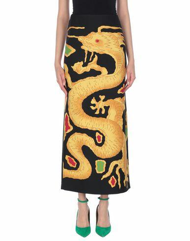 Valentino Garavani Woman Maxi skirt Black Virgin Wool, Silk Cover