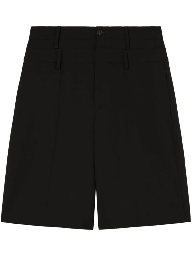 AMBUSH double-waist virgin-wool shorts - Black Cover