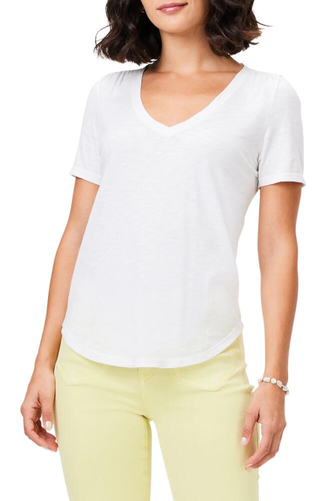 NZT by NIC+ZOE Cotton & Modal V-Neck T-Shirt in Paper White Cover