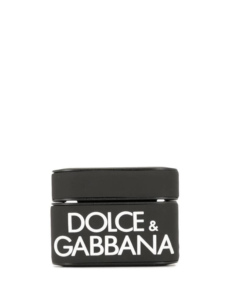 Dolce & Gabbana logo-print AirPods Pro case - Black Cover