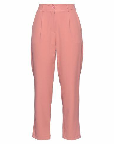 Kontatto Woman Pants Pastel pink Polyester, Elastane Cover