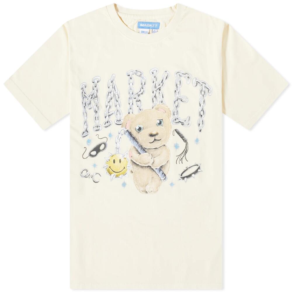 MARKET Men's Soft Core Bear T-Shirt in Ecru Cover