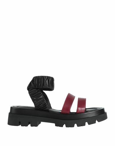 Lemaré Woman Sandals Burgundy Soft Leather Cover