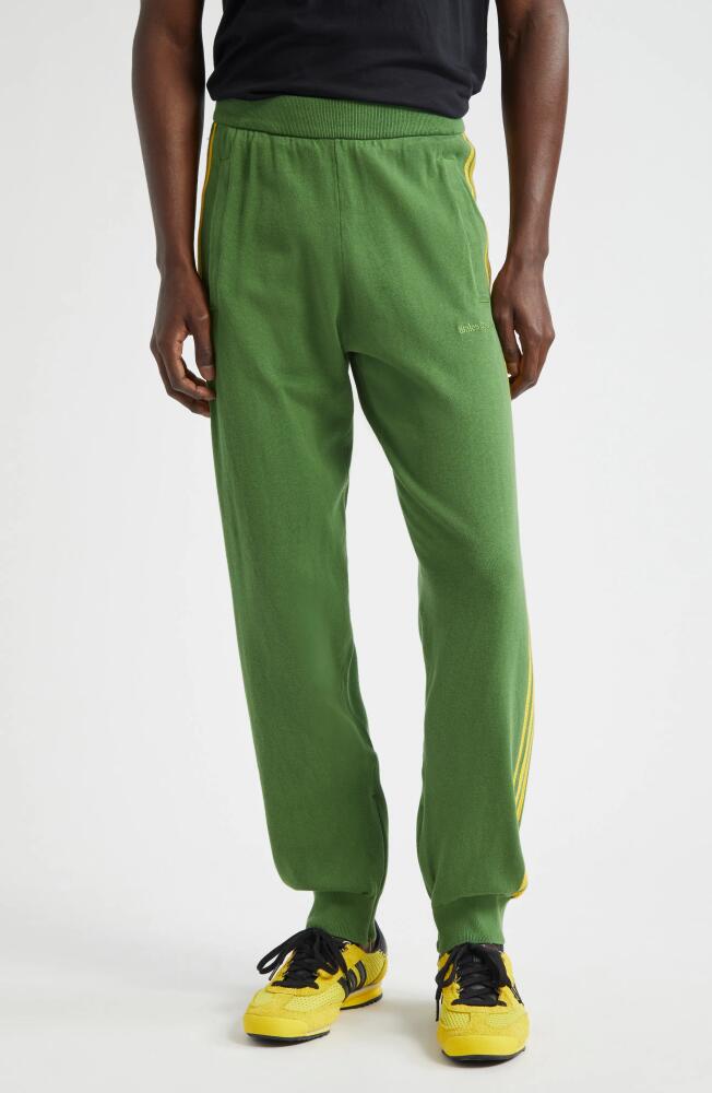 ADIDAS X WALES BONNER x Wales Bonner 3-Stripes Cotton Joggers in Crew Green Cover