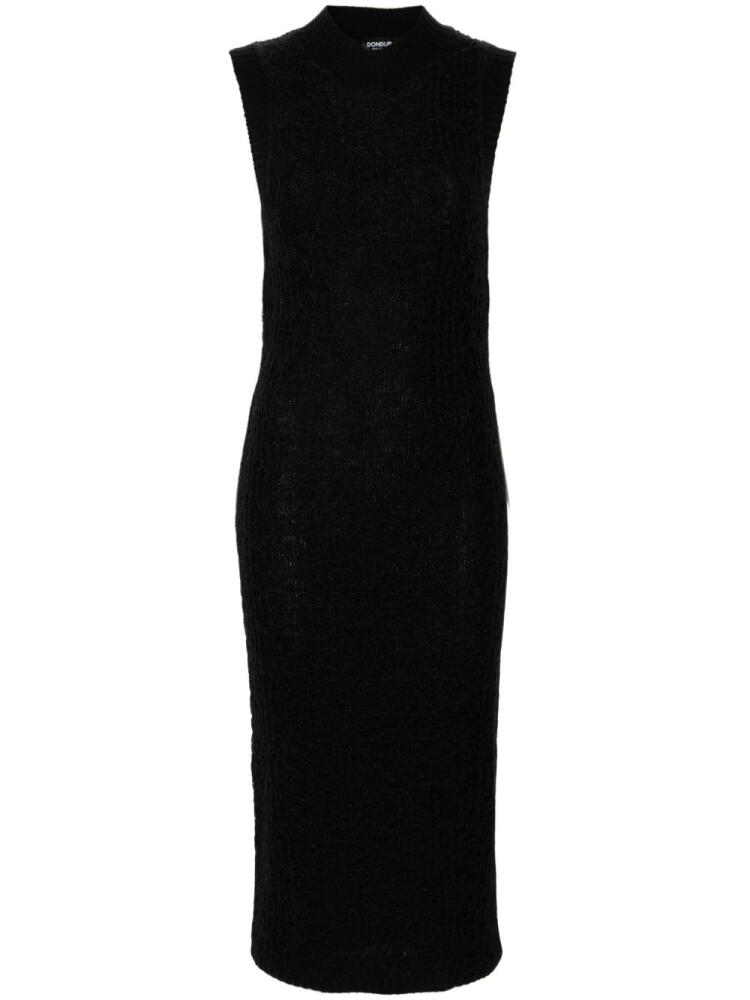 DONDUP logo-plaque midi dress - Black Cover