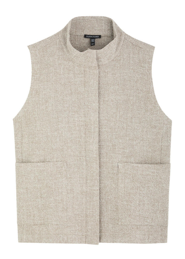 Eileen Fisher Stretch-cotton Gilet - Beige Cover