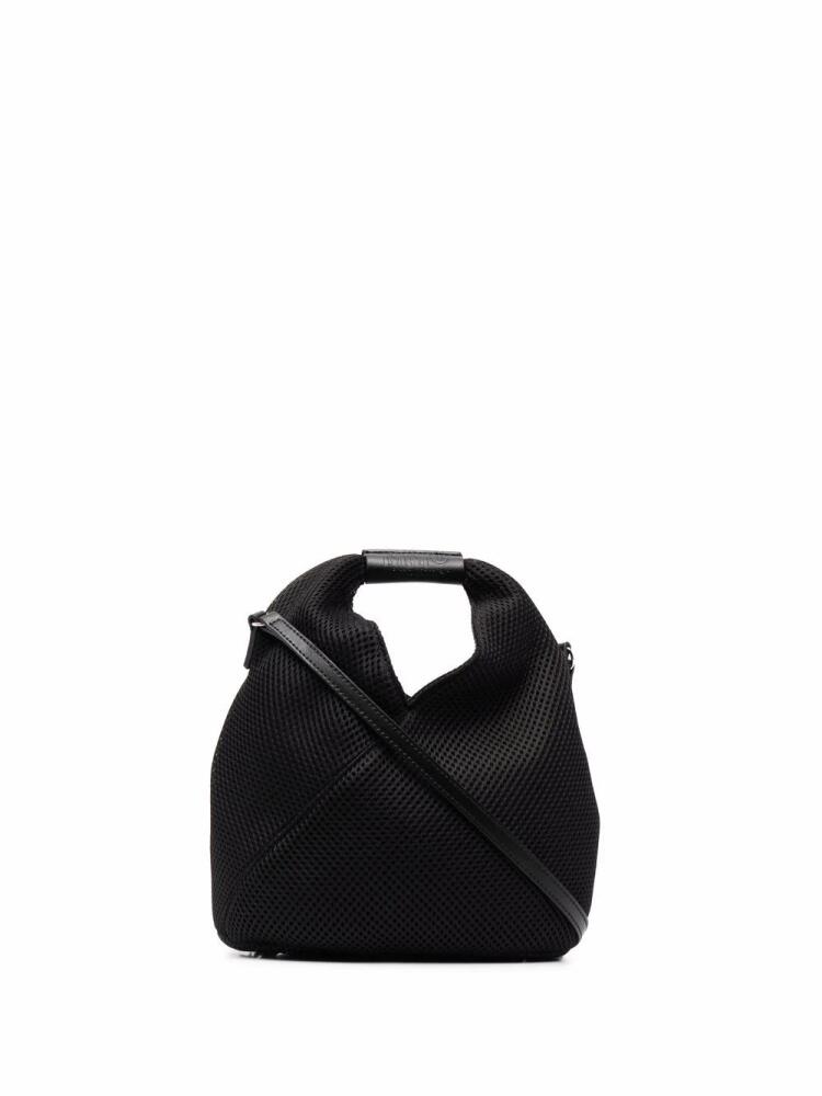 MM6 Maison Margiela mesh-panel shoulder bag - Black Cover