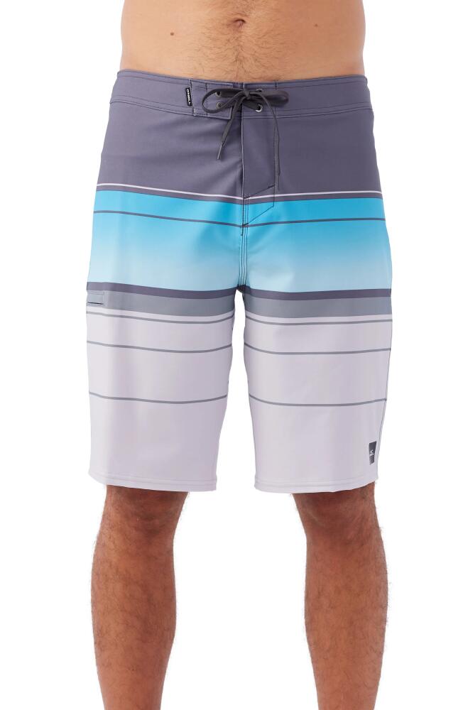 O'Neill Hyperfreak Heat Stripe Board Shorts in Grey Cover