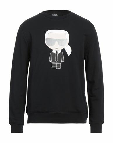 Karl Lagerfeld Man Sweatshirt Black Cotton Cover