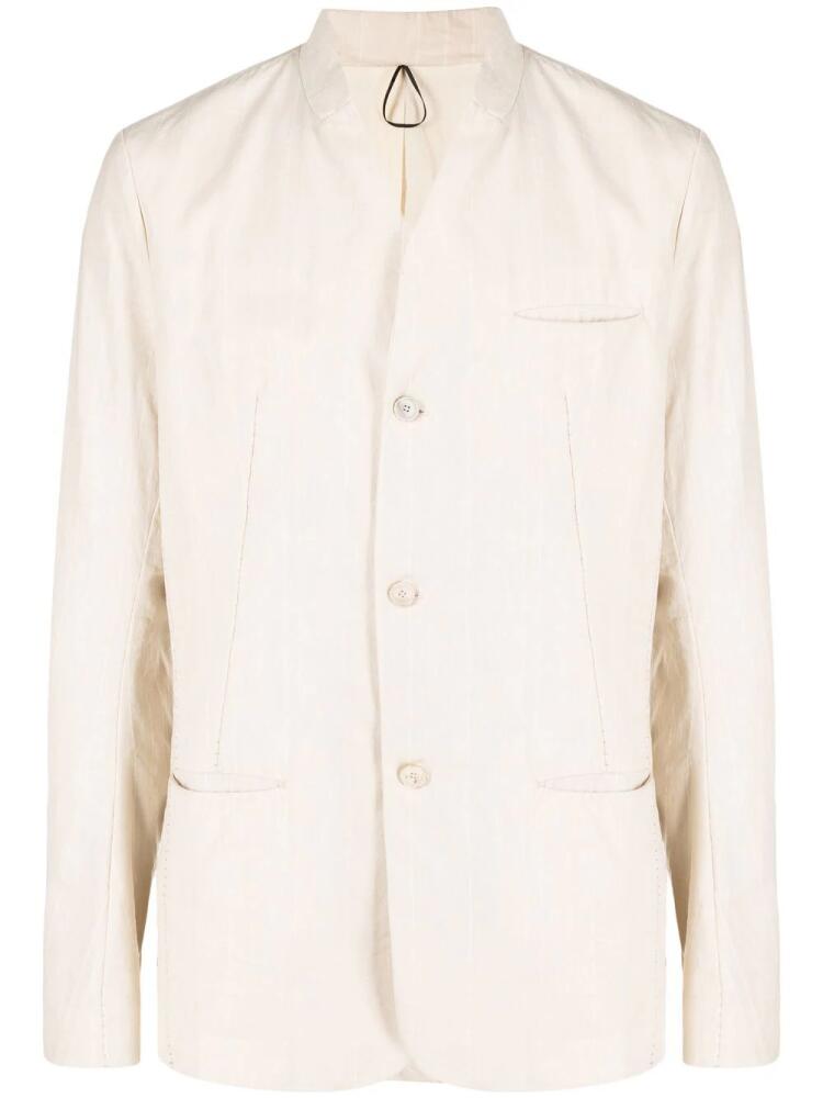 Masnada single-breasted tailored blazer - Neutrals Cover