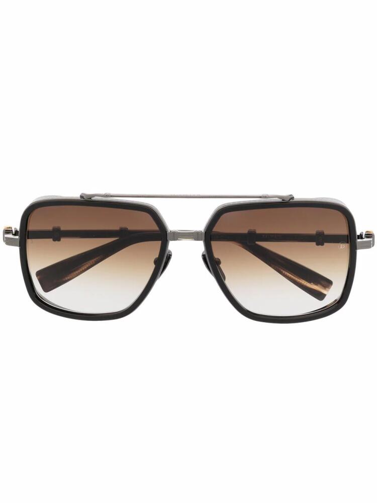 Balmain Eyewear Officier pilot-frame sunglasses - Brown Cover