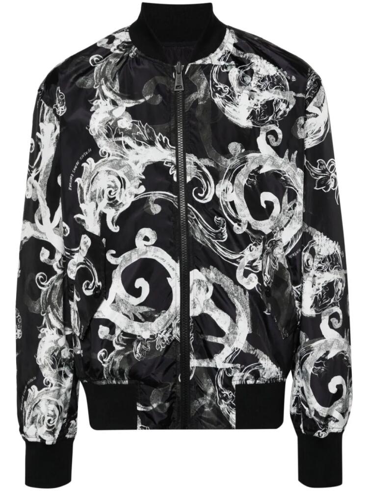 Versace Jeans Couture Barocco-print reversible jacket - Black Cover