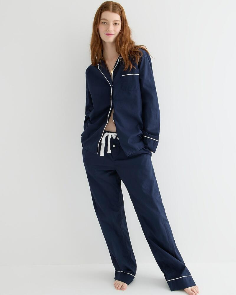 J.Crew End-on-end cotton long-sleeve pajama set Cover