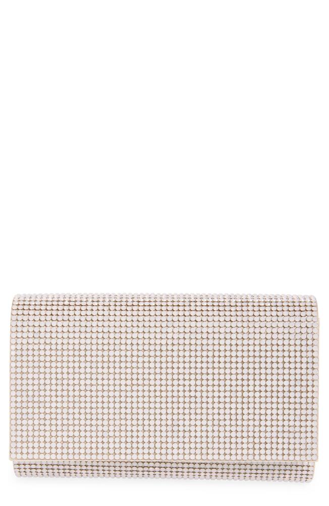 JUDITH LEIBER COUTURE Fizzy Beaded Clutch in Silver/Golden/Opal Cover