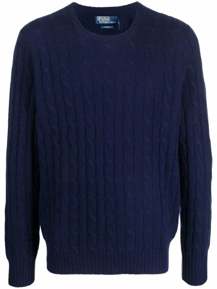 Polo Ralph Lauren cable knit cashmere sweater - Blue Cover