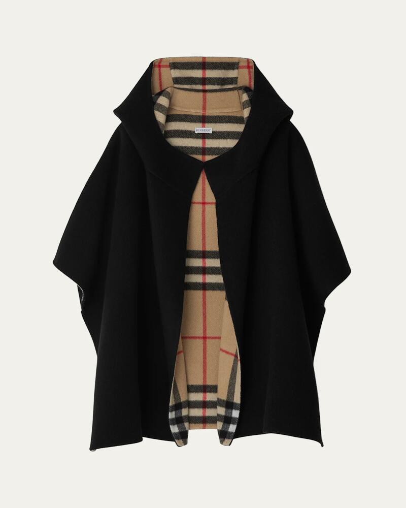 Burberry Catherine Hooded Cashmere Cape Cover