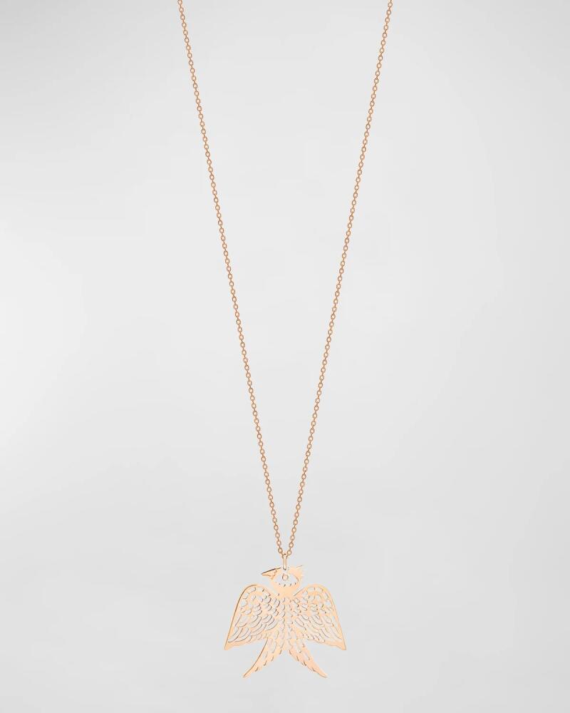 GINETTE NY Georgia on Chain 18K Rose Gold Necklace Cover