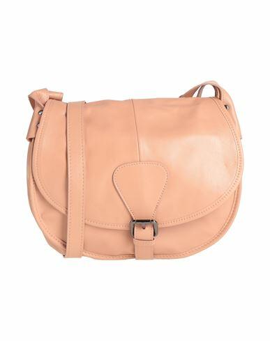 Laura Di Maggio Woman Cross-body bag Salmon pink Leather Cover