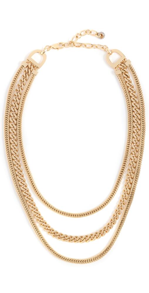 DEMARSON Camilla Layered Necklace 12k Shiny Gold Cover