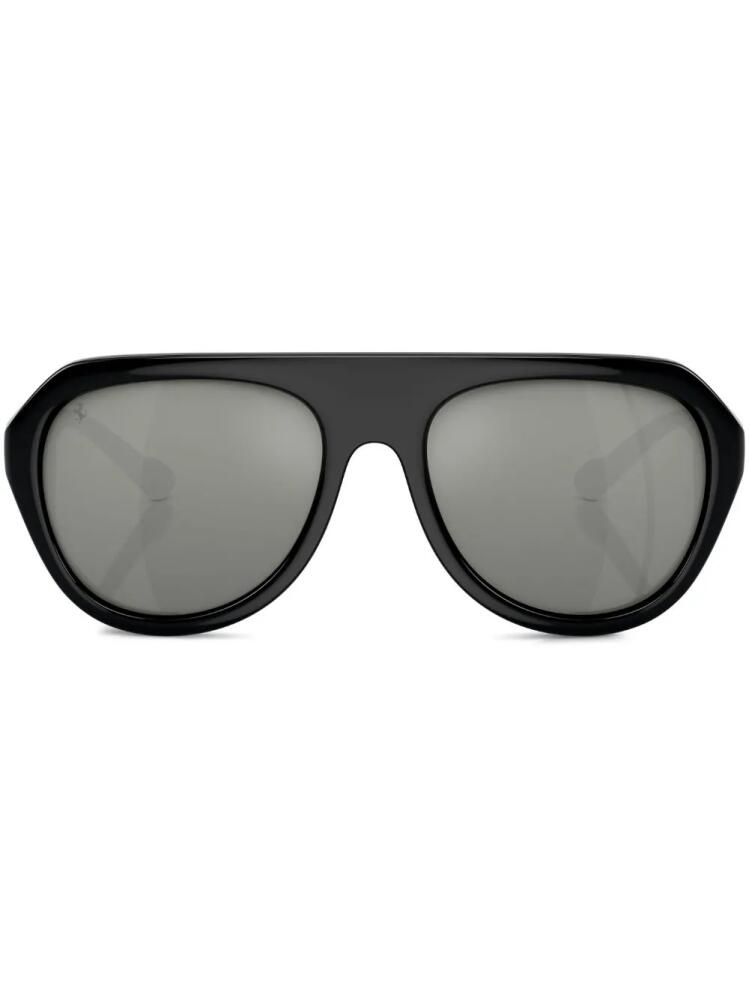 Ferrari oval-frame sunglasses - Black Cover