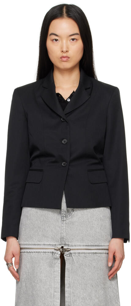 VAQUERA Black Cutout Blazer Cover