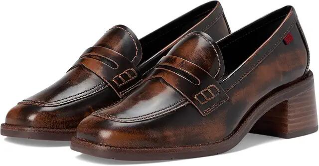 Marc Joseph New York Kathleen CT (Cognac Burnished Napa) Women's Flat Shoes Cover