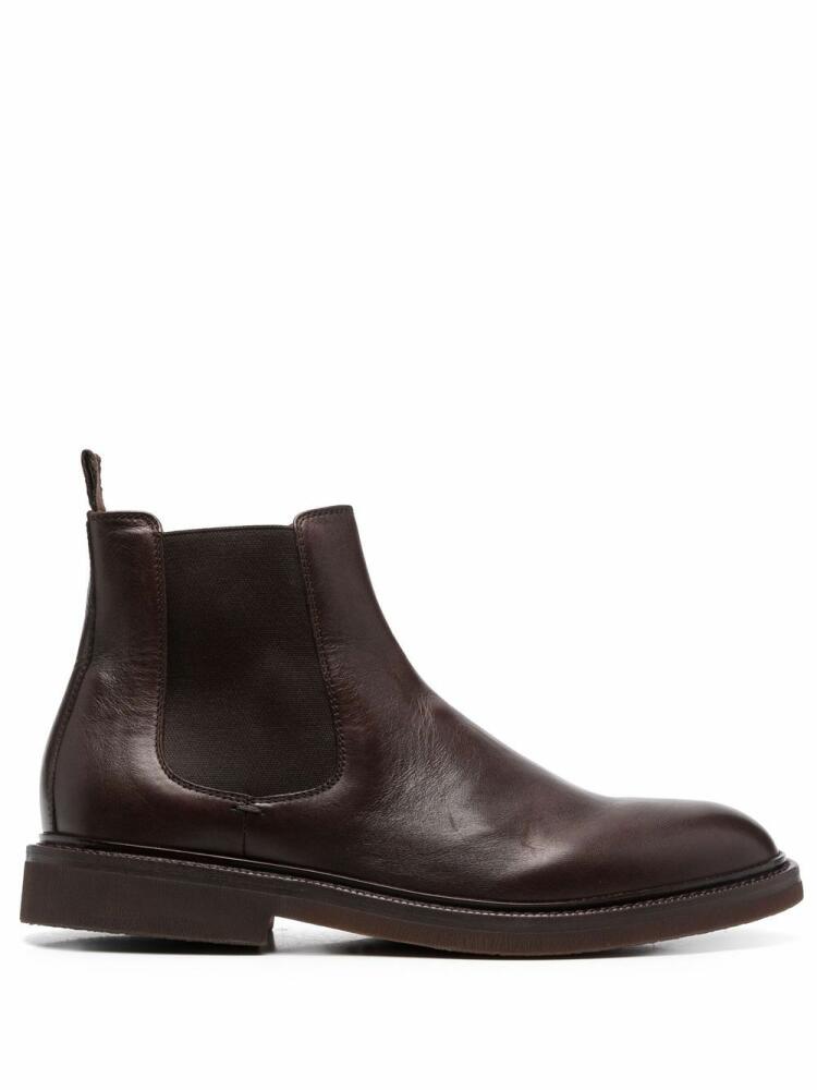 Brunello Cucinelli leather ankle boots - Brown Cover