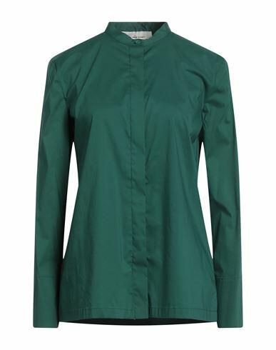 Liviana Conti Woman Shirt Green Cotton, Polyamide, Elastane Cover